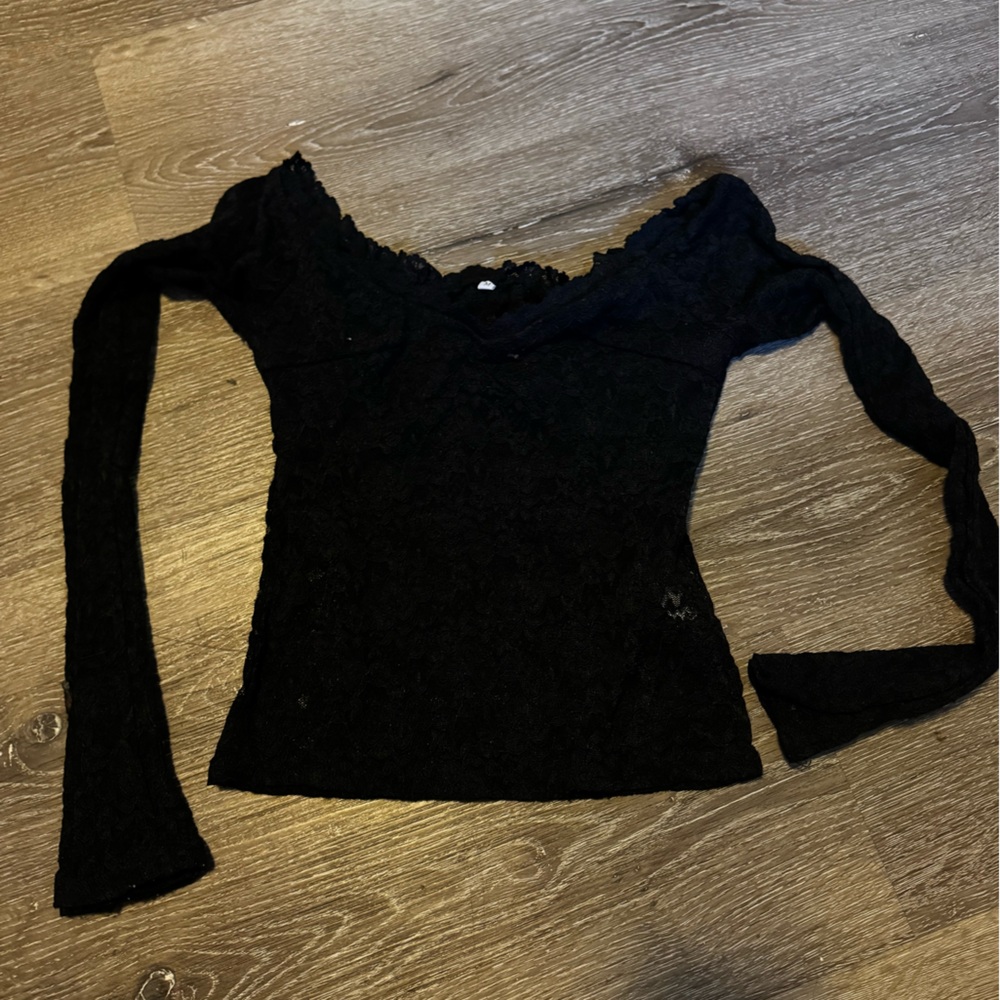 Lace sheer top Amazon